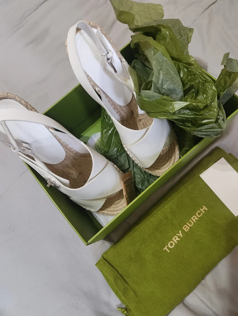 Tory Burch TURNLOCK WEDGE ESPADRILLE New In Box
